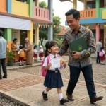 Gerakan Ayah Mengambil Rapor Dan Mengantar Anak Pada Hari Pertama Sekolah/Madrasah gerakan ayah ambil rapor